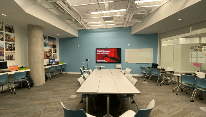 View of the Askwith Kenner Global Languages and Cultures Room